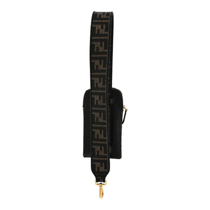 Fendi Fabric Jacquard FF 1974 Cell Pocket Strap You Tobacco Moro Black 2 of 7