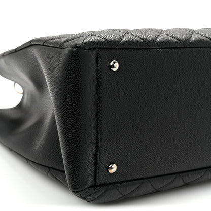 Chanel Caviar Quilted XL Grand Shopping Tote GST Black 9 of 10