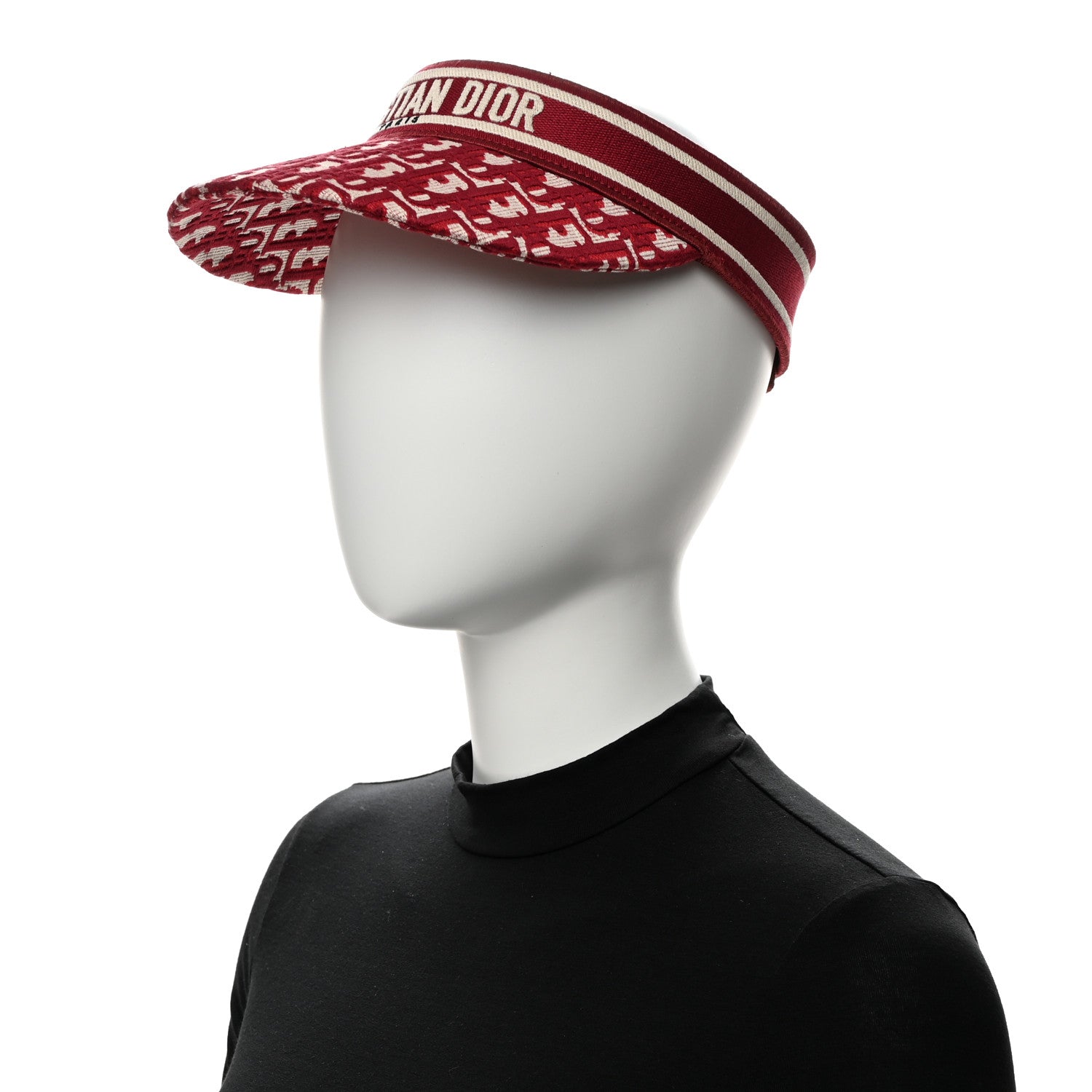 Christian Dior Oblique Embroidered D-Smash Visor Red 2 of 7