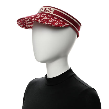Christian Dior Oblique Embroidered D-Smash Visor Red 2 of 7