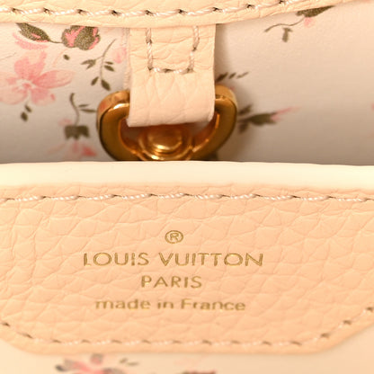 Louis Vuitton Taurillon Bloom Capucines BB Powder Beige 6 of 9