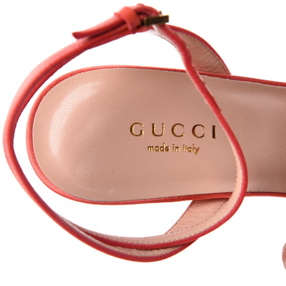 Gucci Tulle Ruffle High Heel Slingback Sandals 36 Pink 7 of 7