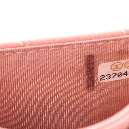 Chanel Caviar Quilted Boy Card Holder Wallet Powder Pink 8 of 10