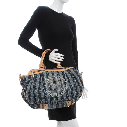 Louis Vuitton Denim Raye Cabas GM 2 of 11