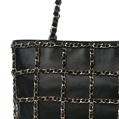 Chanel Lambskin Large Shopping Chain Tote Black 13 of 13