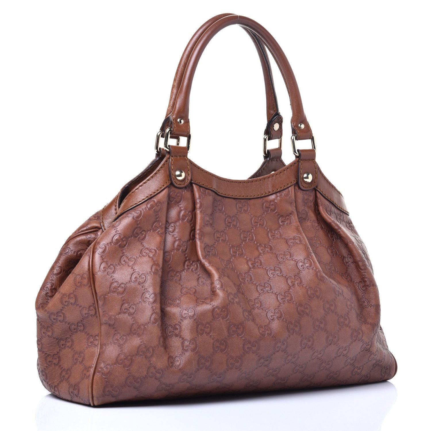 Gucci Guccissima Medium Sukey Tote Brown 3 of 10