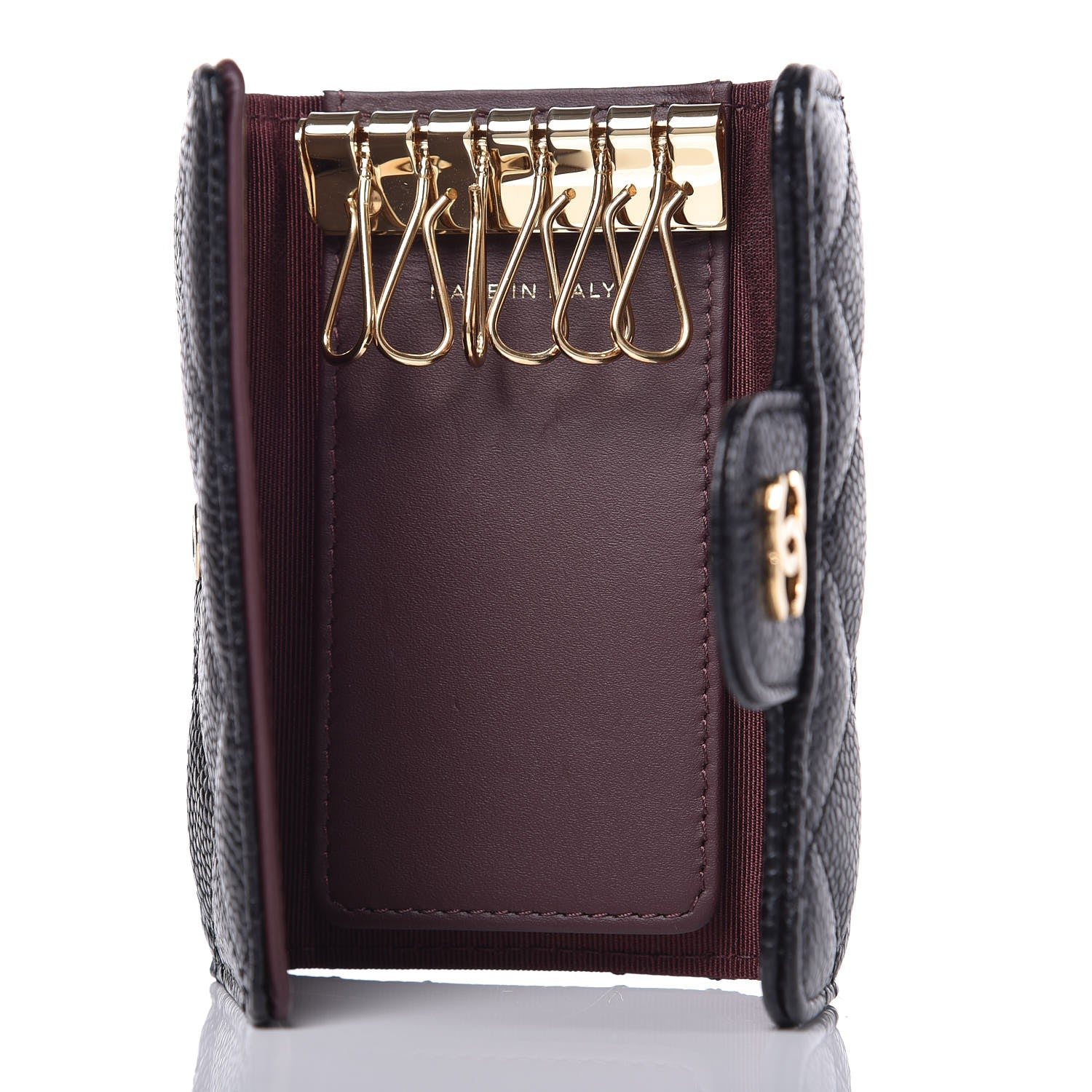 Chanel Caviar Quilted 6 Key Holder Black 5 of 9