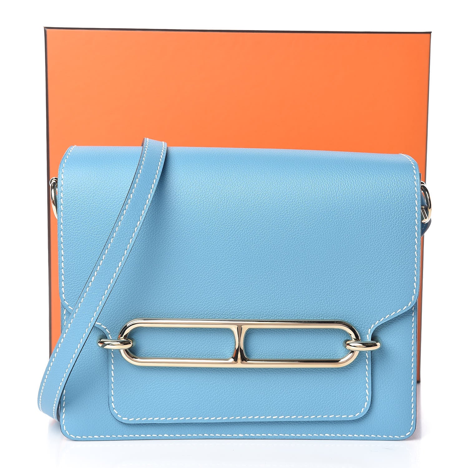 Hermes Evercolor Sac Roulis 23 Bleu Du Nord 11 of 11