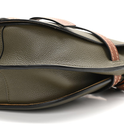 Loewe Calfskin Medium Gate Crossbody Bag Khaki Green 9 of 10