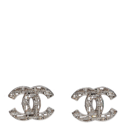 Chanel Tweed Effect CC Earrings Gold 1 of 6
