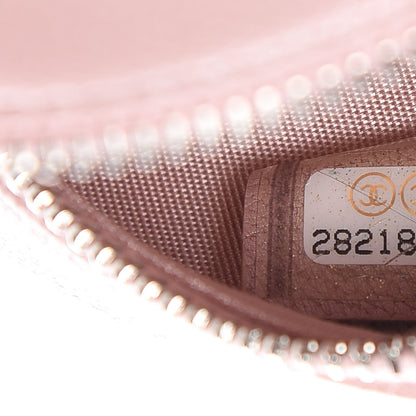 Chanel Goatskin Camellia Quilted Round Clutch With Chain Light Pink 7 of 10