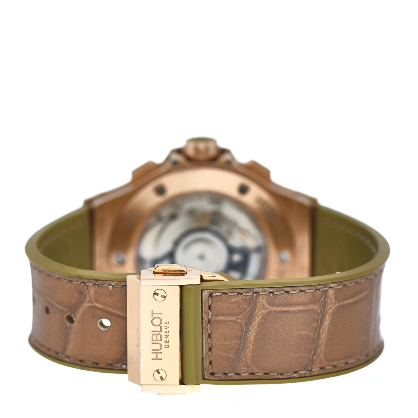 18K Rose Gold Alligator Andalusite 41mm Big Bang Tutti Frutti Automatic Watch Camel 341.PA.5390.LR.1104
