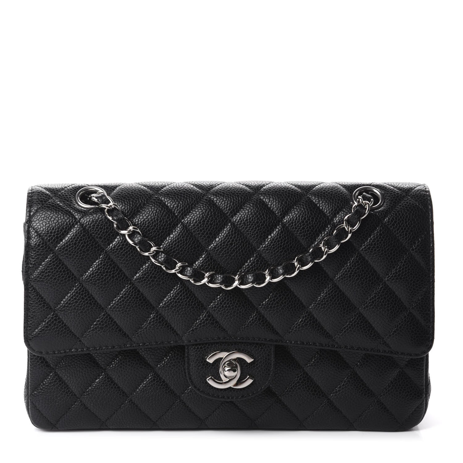 Chanel Caviar Quilted Medium Double Flap Black 1 of 11