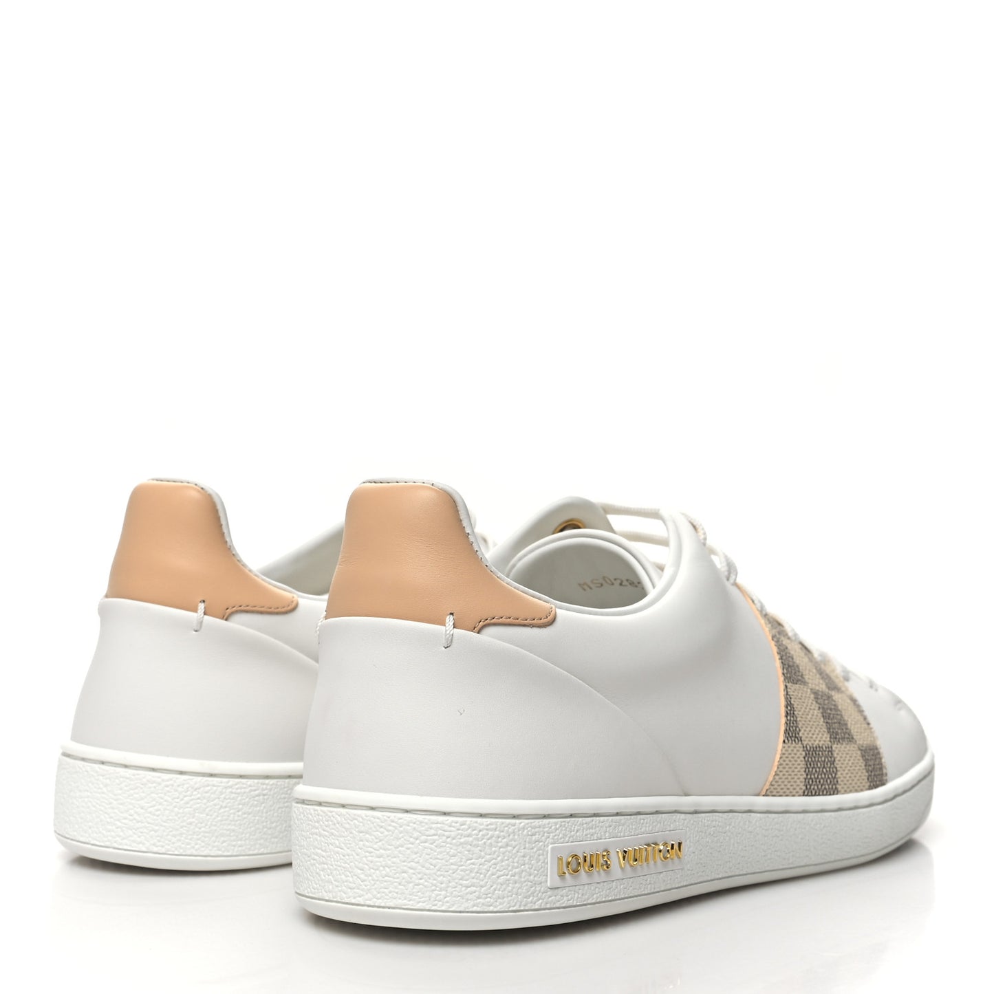 Damier Azur Front Row Sneaker 40.5 White