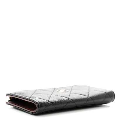 Chanel Caviar Quilted CC Zip Around Card Holder Black 4 of 8