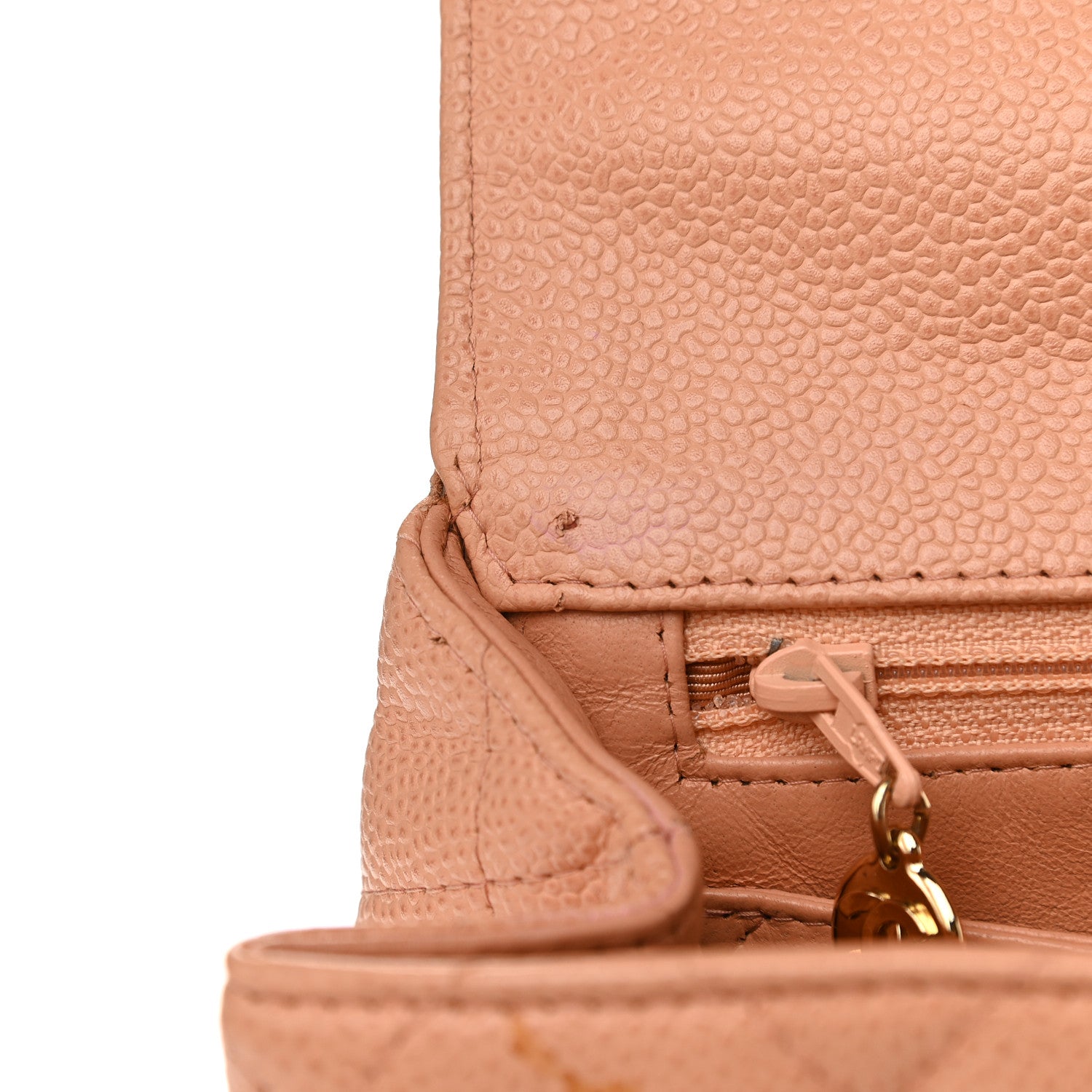Chanel Caviar Quilted Jumbo Kelly Flap Beige 13 of 13