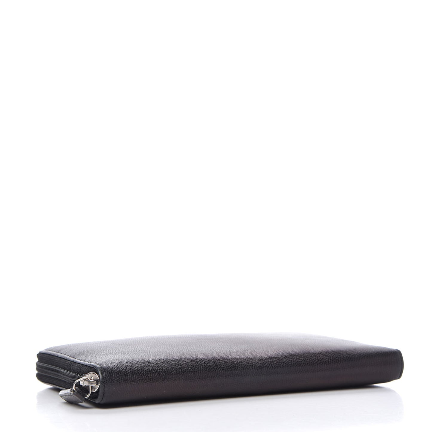 Caviar Large Sevruga Zip Around Organizer Wallet Black