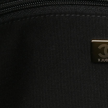 Chanel Calfskin Diamond Stitched Top Handle Bowling Bag Black 7 of 12