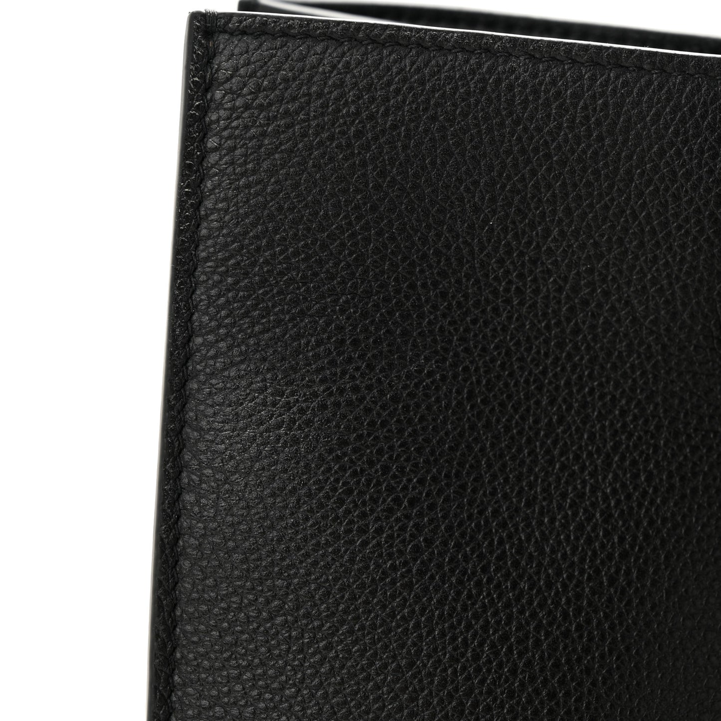 Supple Grained Calfskin Cabas 16 Bag Black