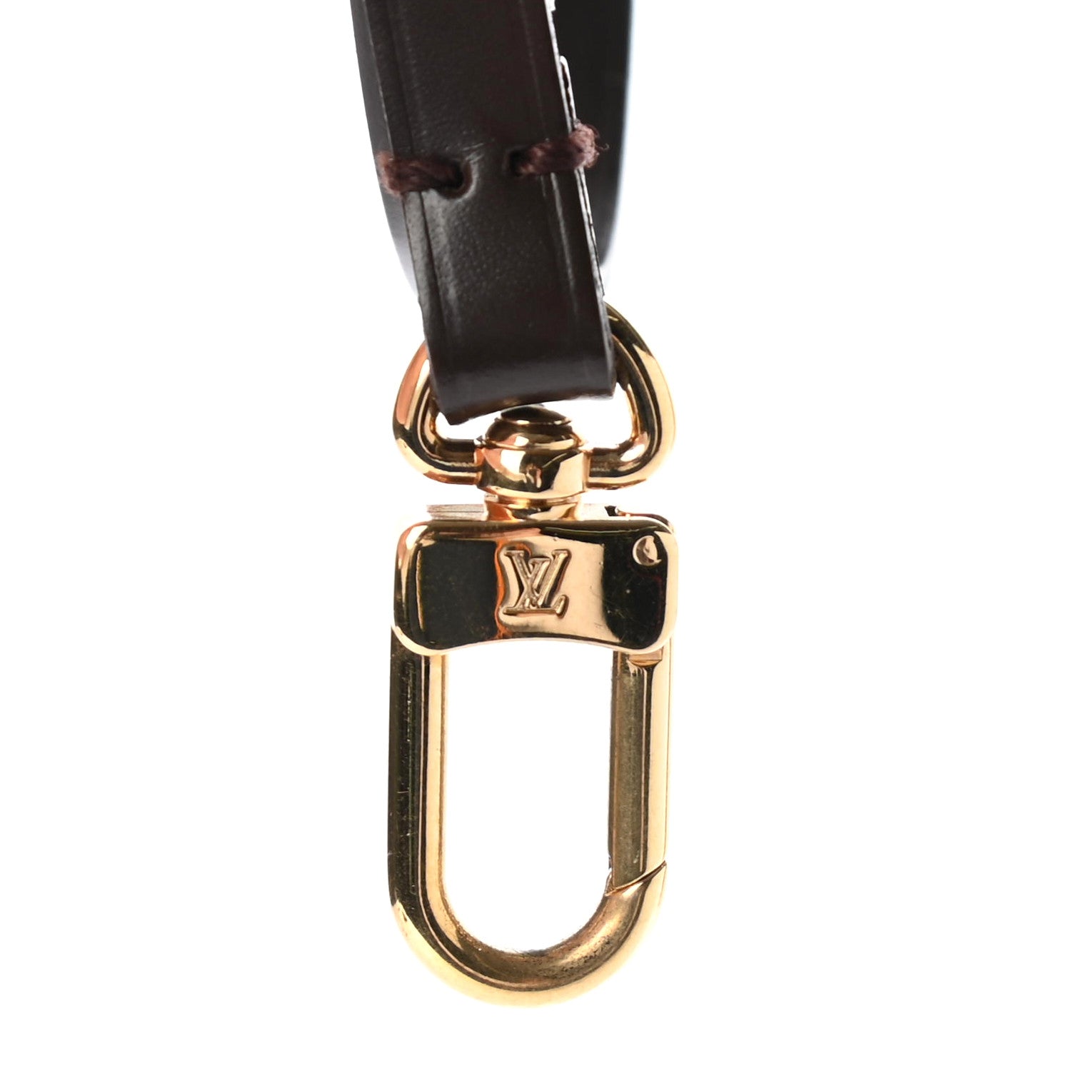 Louis Vuitton Calfskin Pochette Accessories Strap Brown 3 of 4
