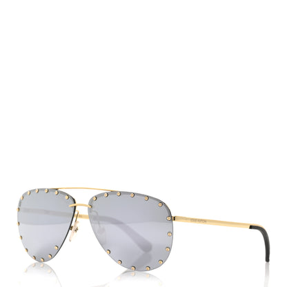 Louis Vuitton The Party Aviator Sunglasses Z0911U Blue 1 of 10