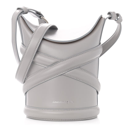 Alexander McQueen Calfskin The Curve Small Shoulder Bag Pale Grey 1 of 12