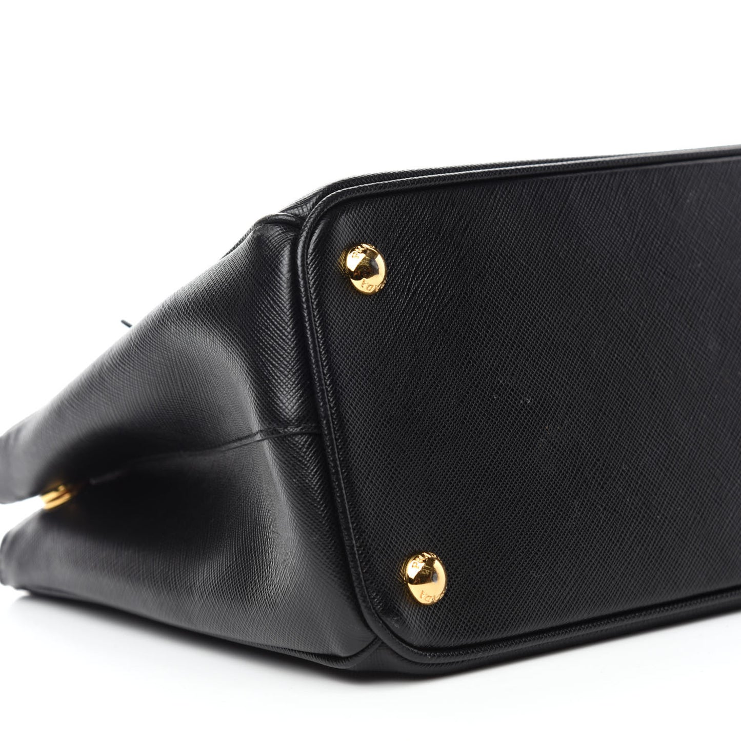 Saffiano Small Galleria Double Zip Tote Black