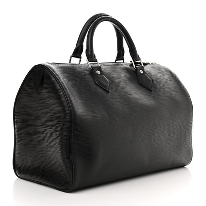 Louis Vuitton Epi Speedy 35 Black 3 of 11