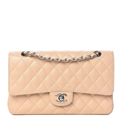 Chanel Caviar Quilted Medium Double Flap Beige 1 of 11