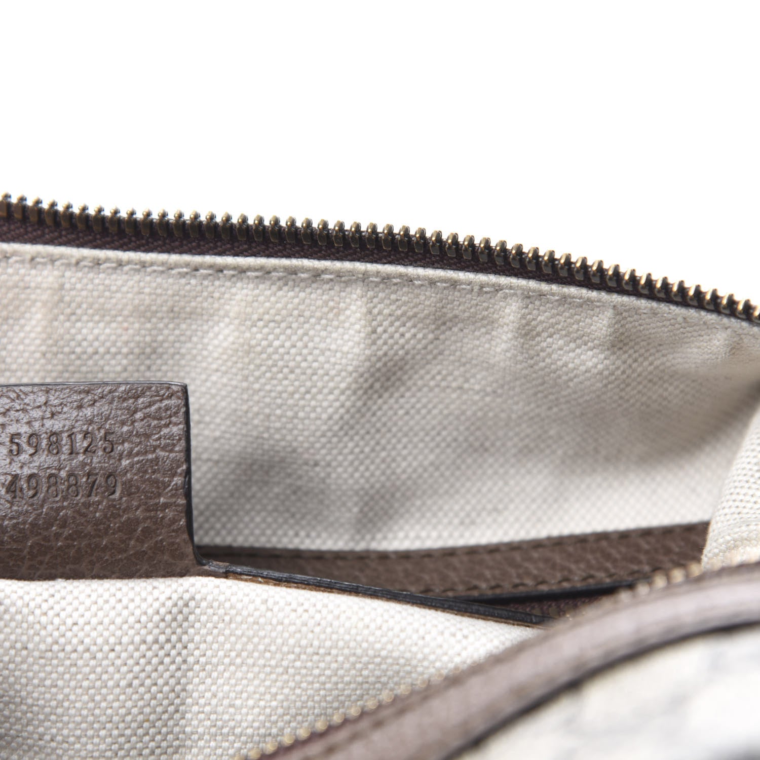 Gucci GG Supreme Monogram Web Small Ophidia Half Moon Hobo Brown 13 of 15