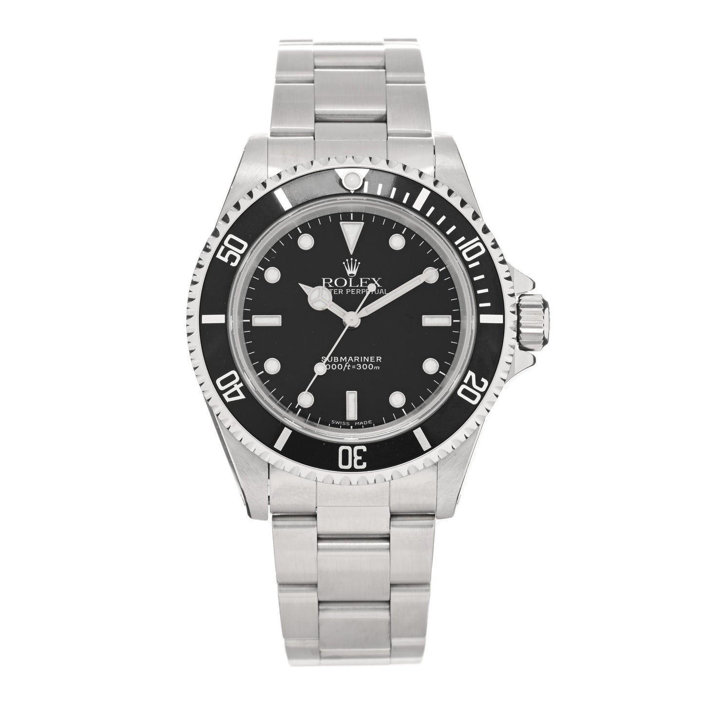 Stainless Steel 40mm Oyster Perpetual Submariner Watch Black 14060M