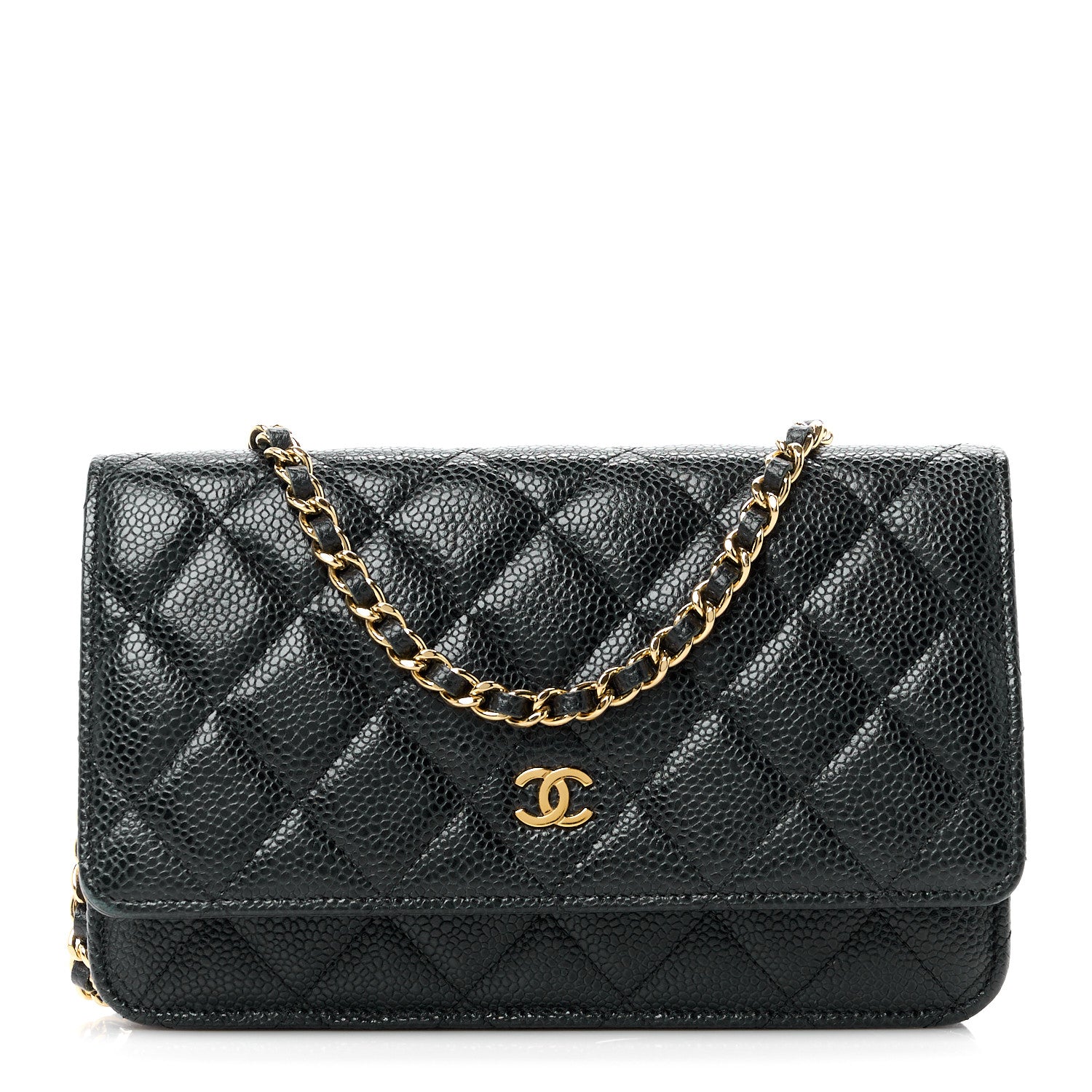 Chanel Caviar Quilted Wallet on Chain WOC Black 1 of 11