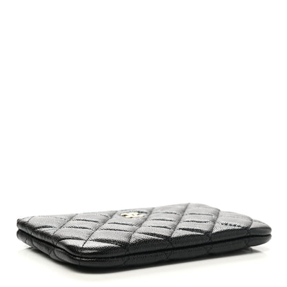 Chanel Caviar Quilted Small Cosmetic Case Black 4 of 8