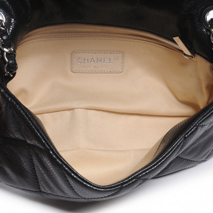 Chanel Glazed Caviar Medium Flap Black 6 of 8