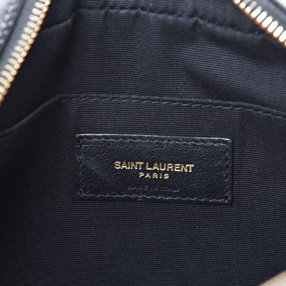 Saint Laurent Calfskin Matelasse Monogram Lou Camera Bag Black 5 of 12