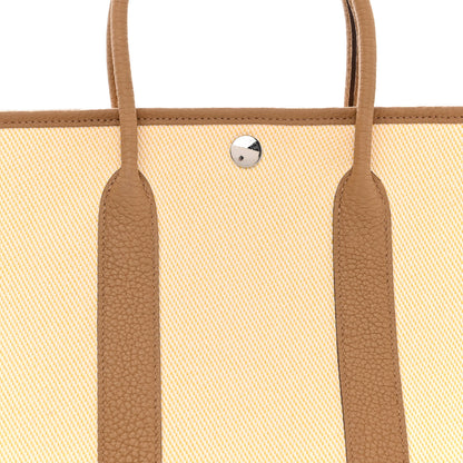 Hermes Twill H Negonda Garden Party 30 TPM Ecru Jaune De Naples Biscuit 7 of 9