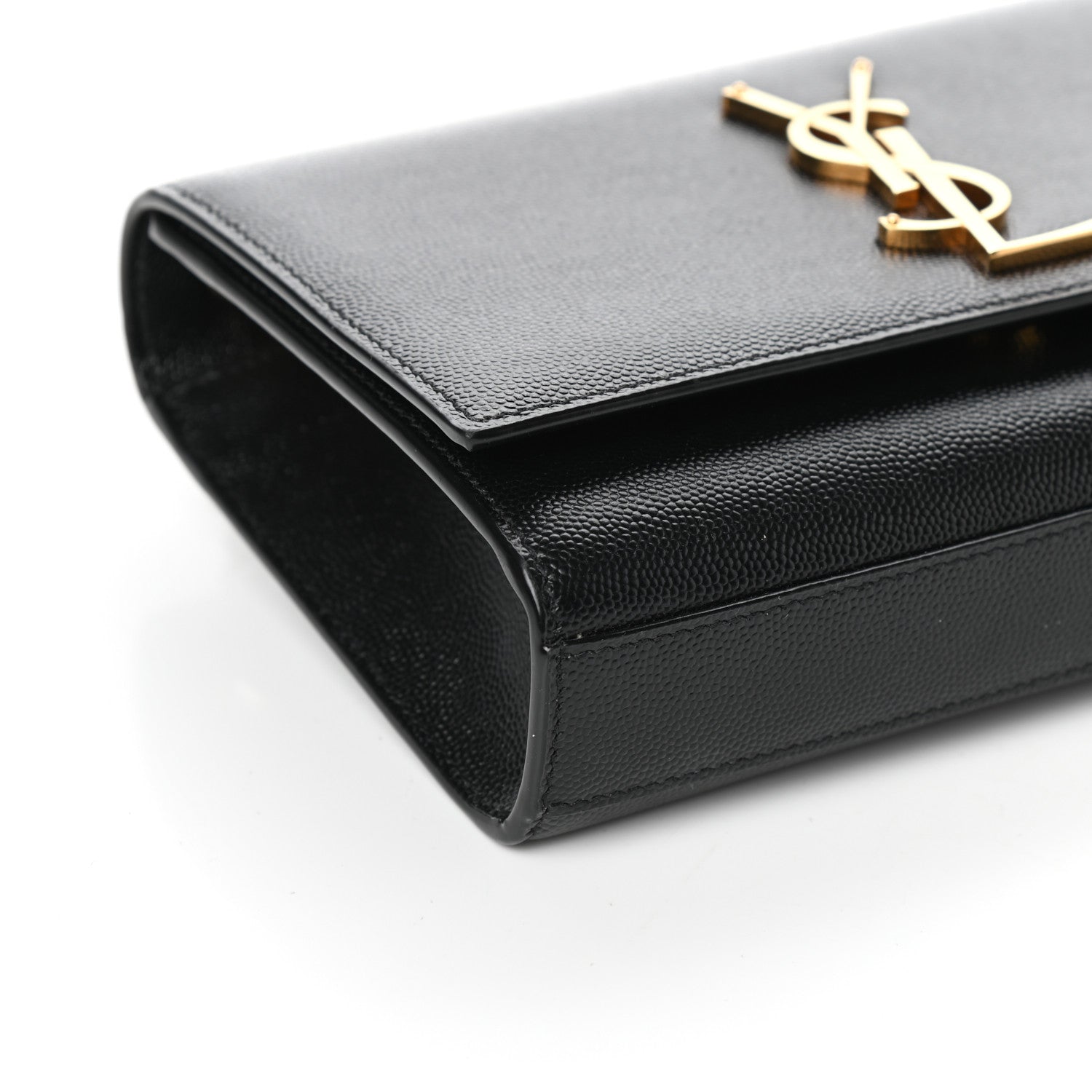 Saint Laurent Grain De Poudre Small Monogram Kate Satchel Black 7 of 8