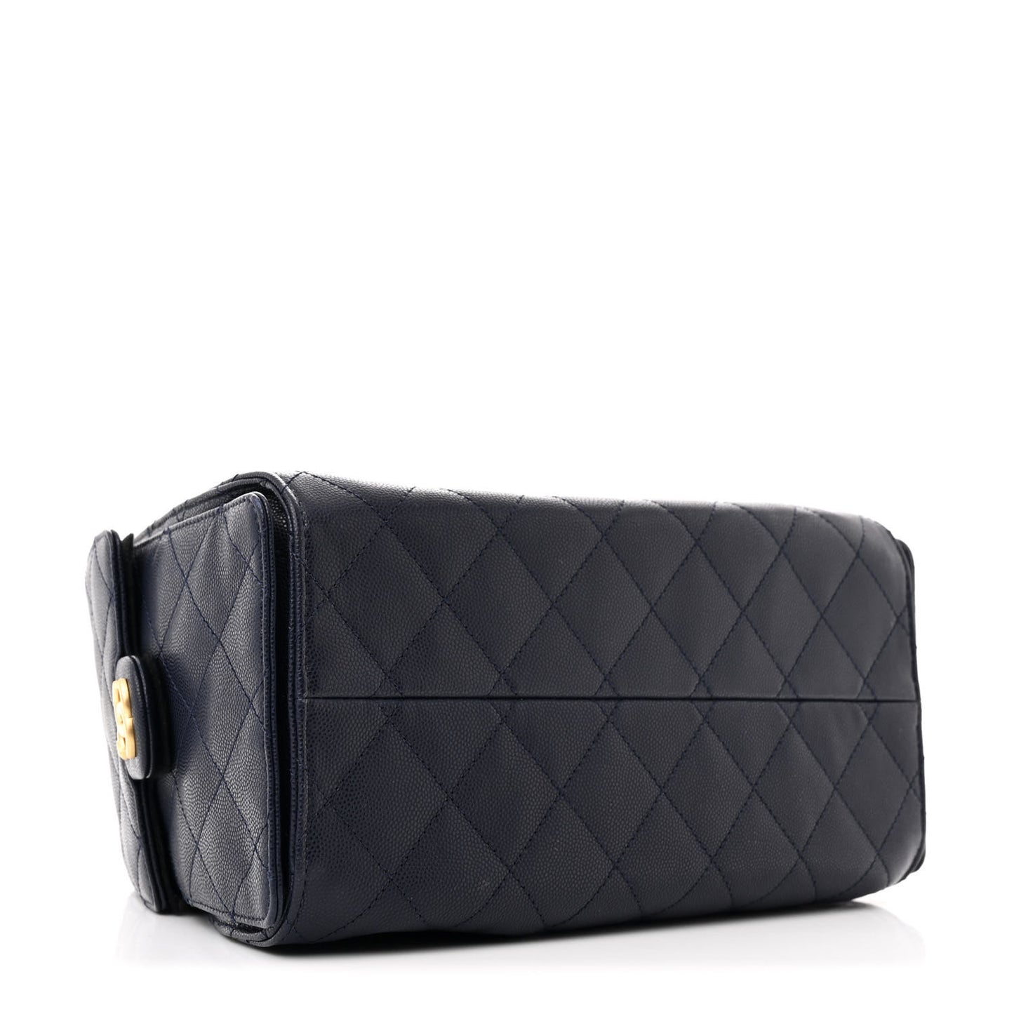Caviar Quilted Small Chanel 25 Handbag Dark Navy