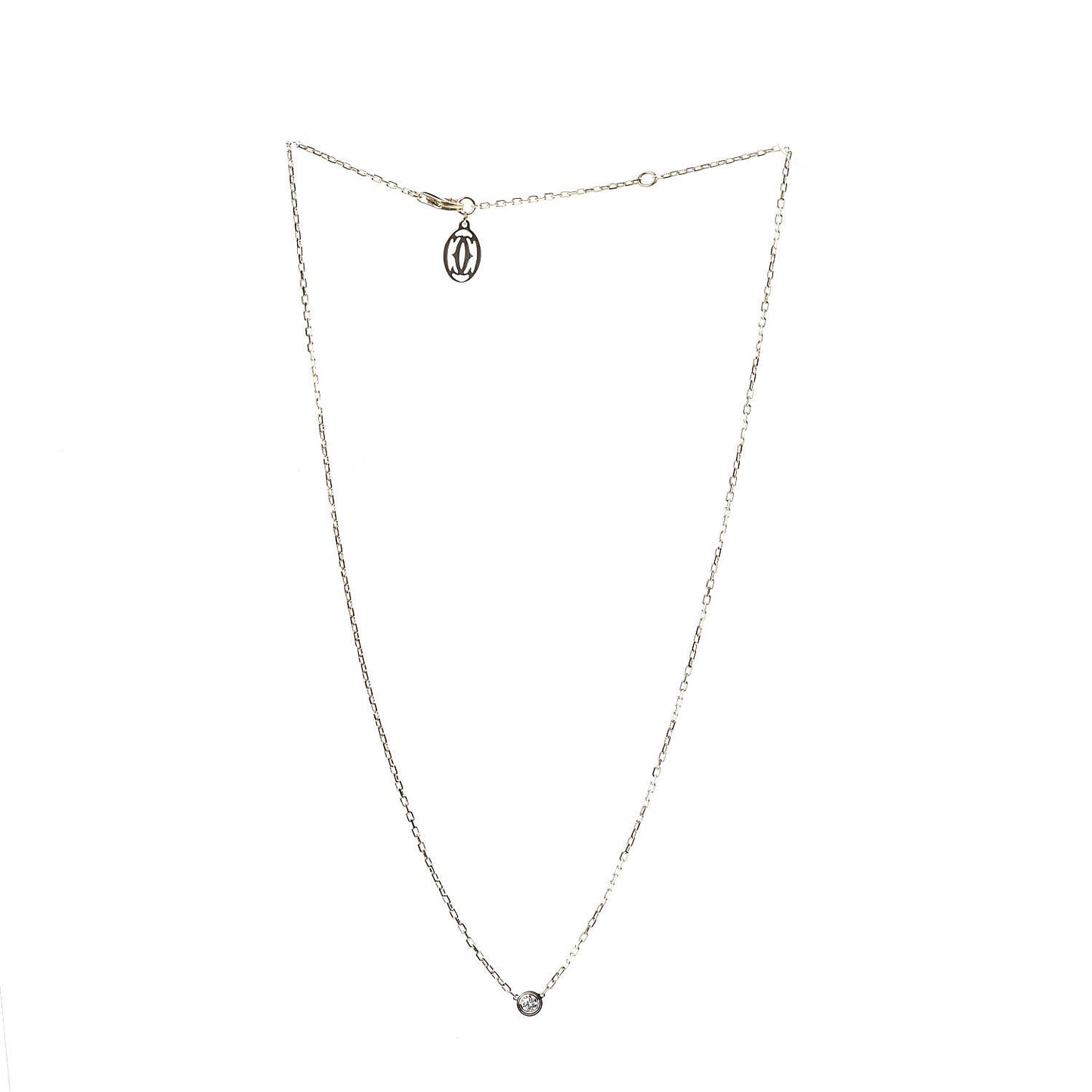 18K Yellow Gold Diamond SM D'Amour Pendant Necklace