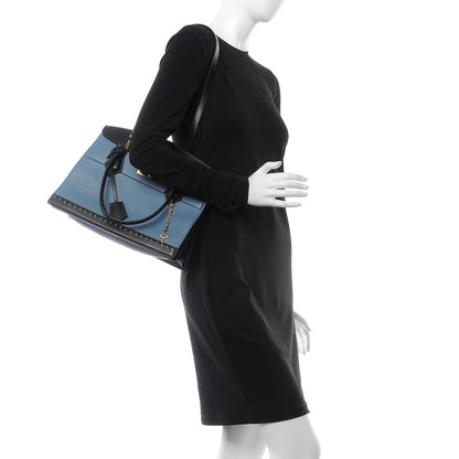 Louis Vuitton Taurillon Cour Marly MM Blue 2 of 9