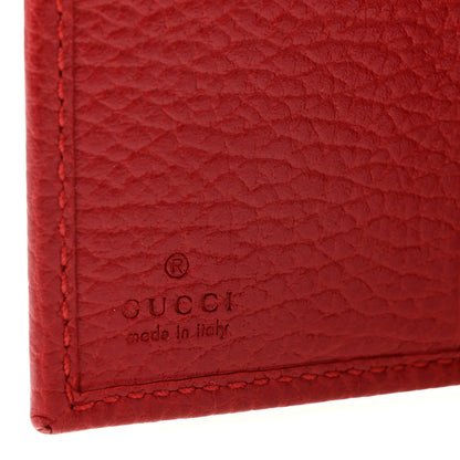 Gucci Dollar Calfskin GG Marmont French Wallet Hibiscus Red 6 of 7