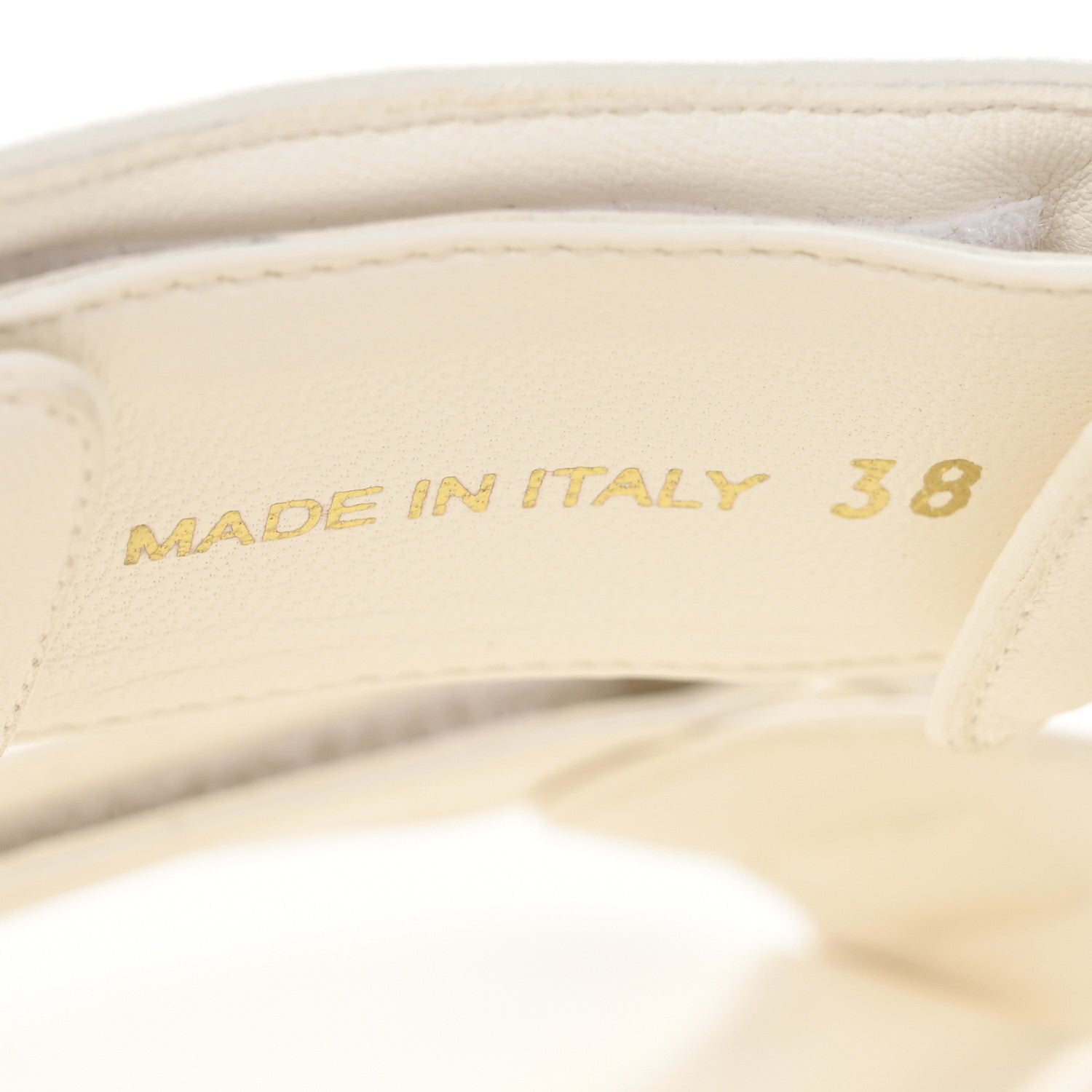 Prada Nappa Logo Velcro Strap Slide Sandals 38 Ivory 7 of 8