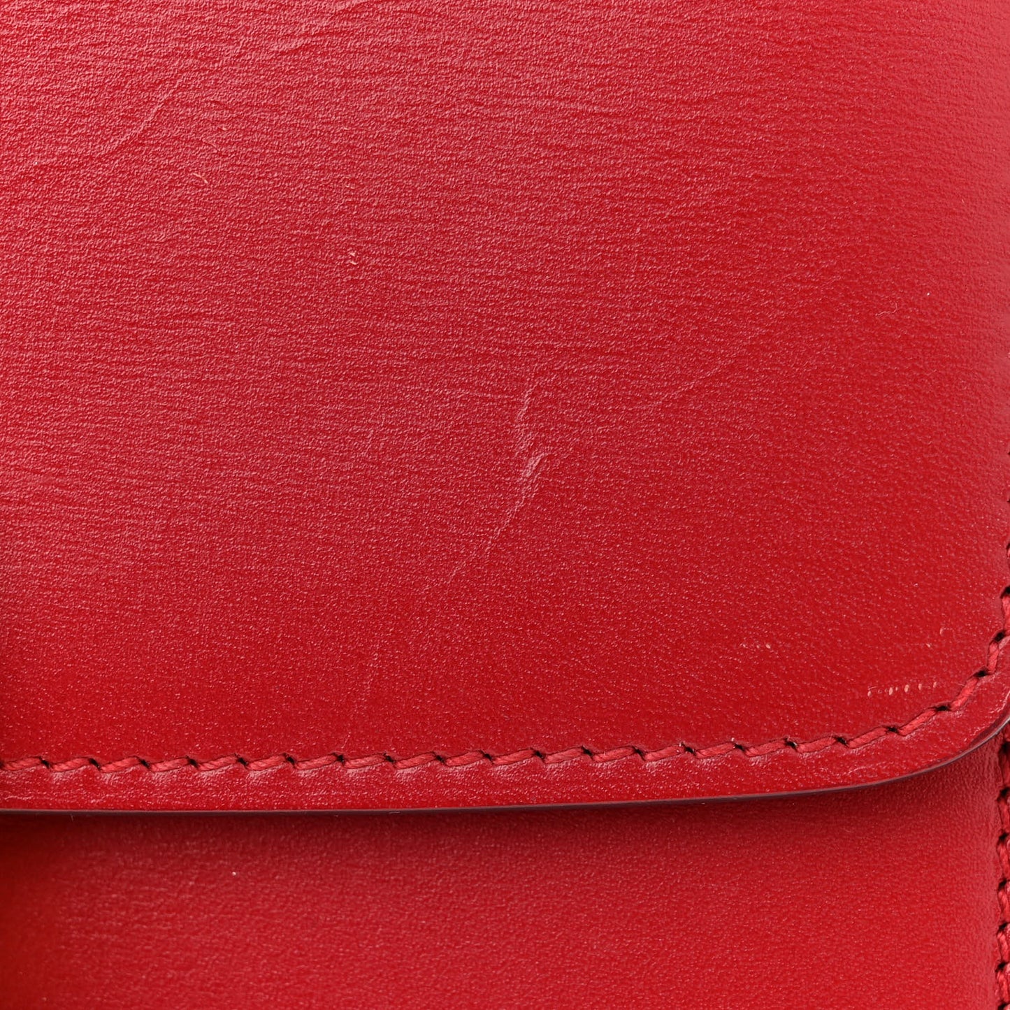 Smooth Calfskin Small Classic Box Flap Bag Red