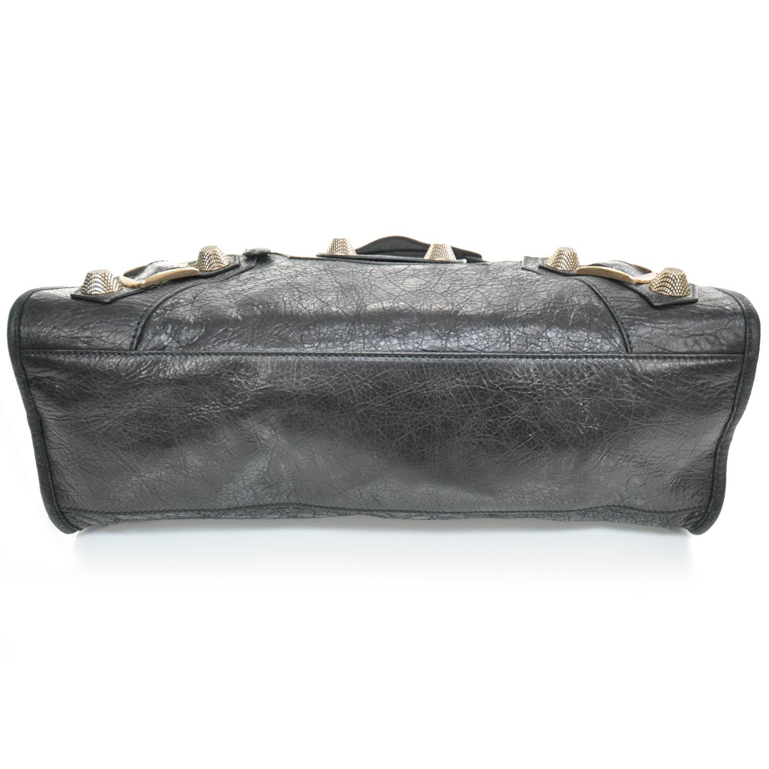 Balenciaga Agneau Rose Gold Hardware Giant City Black 4 of 10