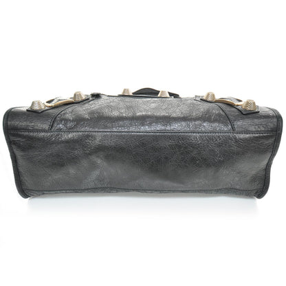 Balenciaga Agneau Rose Gold Hardware Giant City Black 4 of 10
