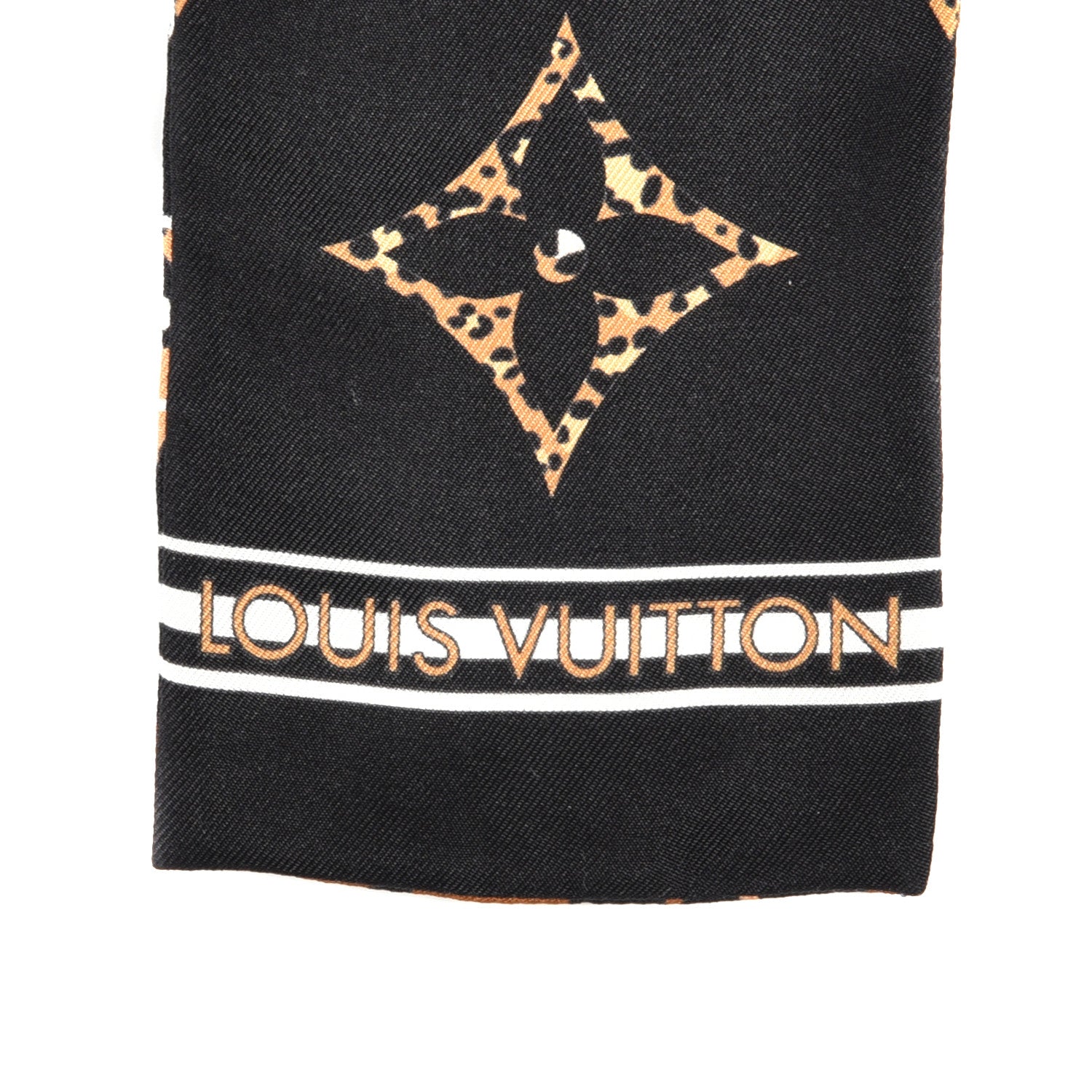 Louis Vuitton Silk Monogram Giant Jungle Bandeau Black 3 of 5