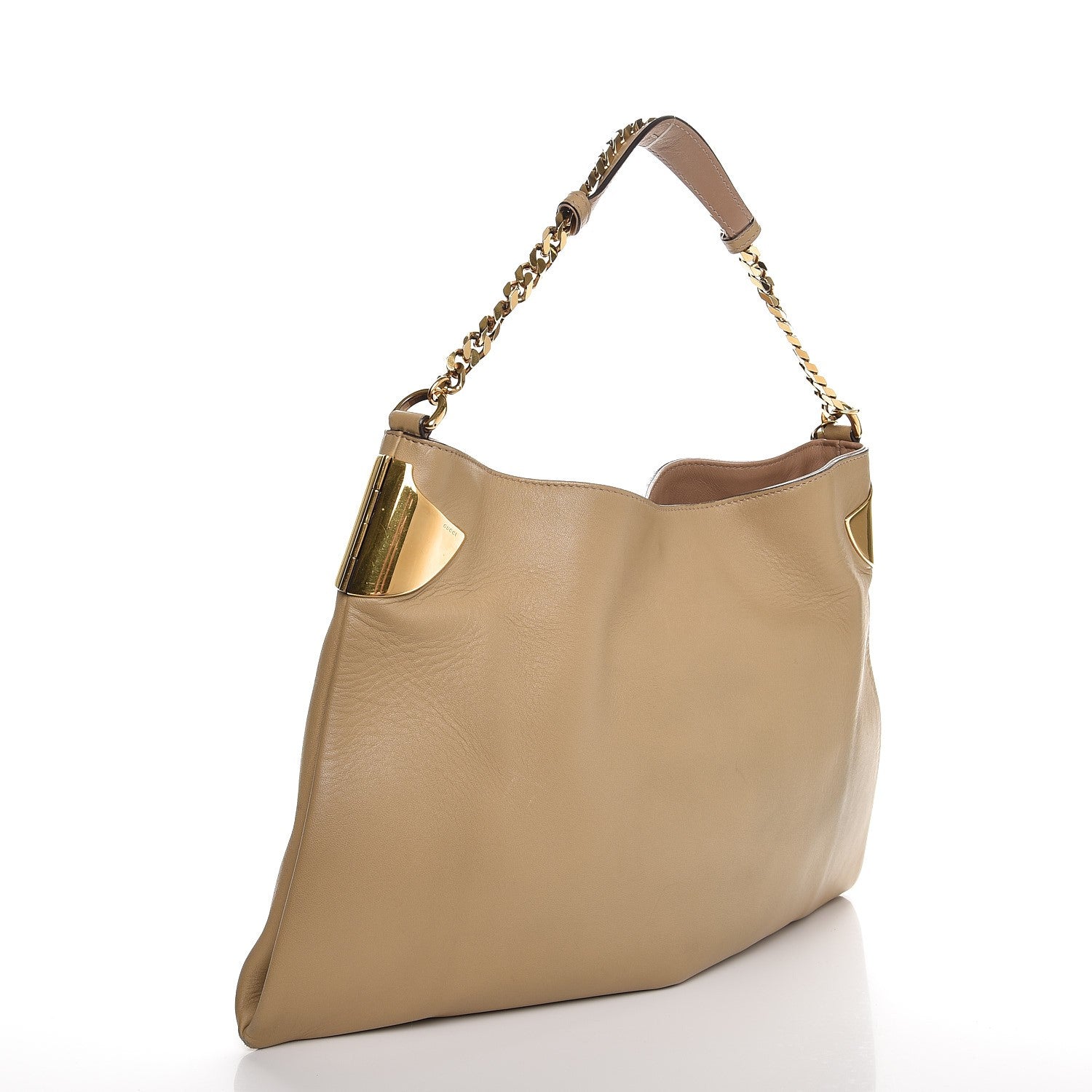 Gucci Lambskin Medium 1970 Shoulder Bag Beige 3 of 17
