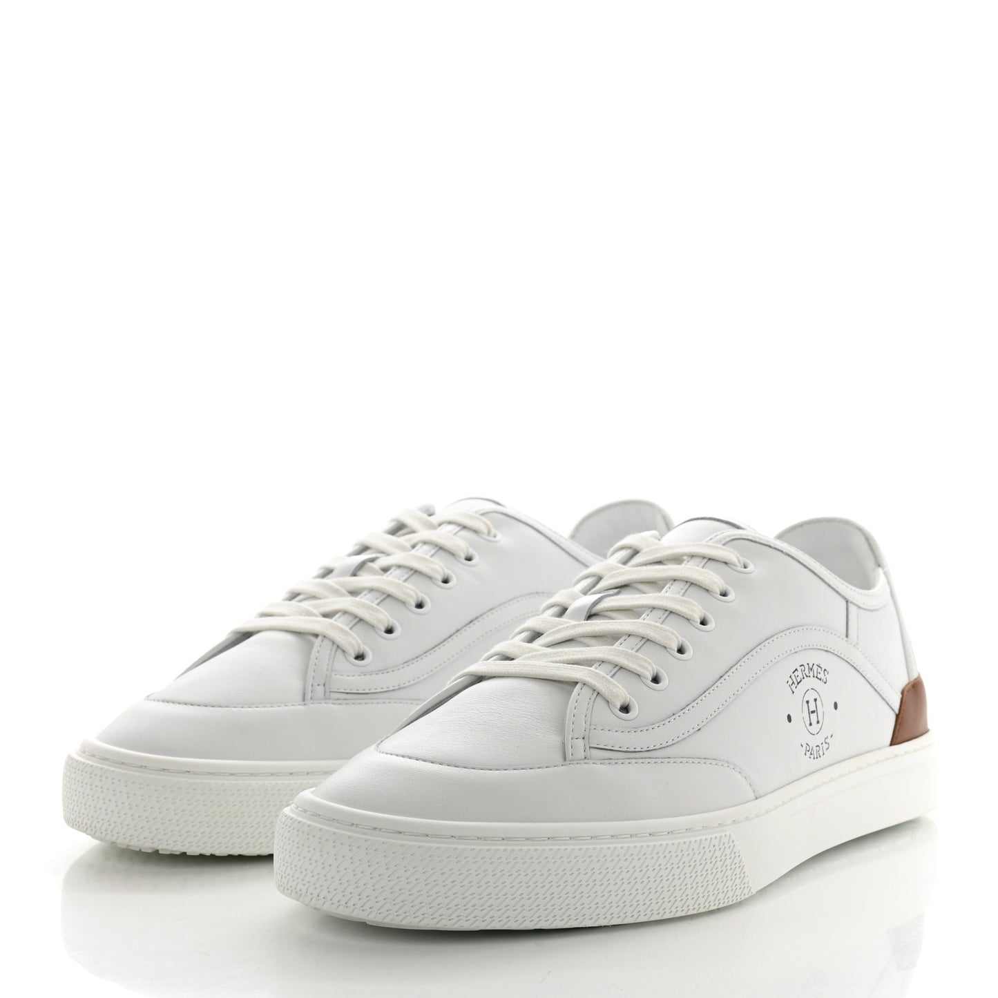 Calfskin Mens Get Sneakers 42 White