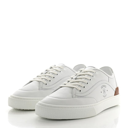 Hermes Calfskin Mens Get Sneakers 42 White 3 of 9