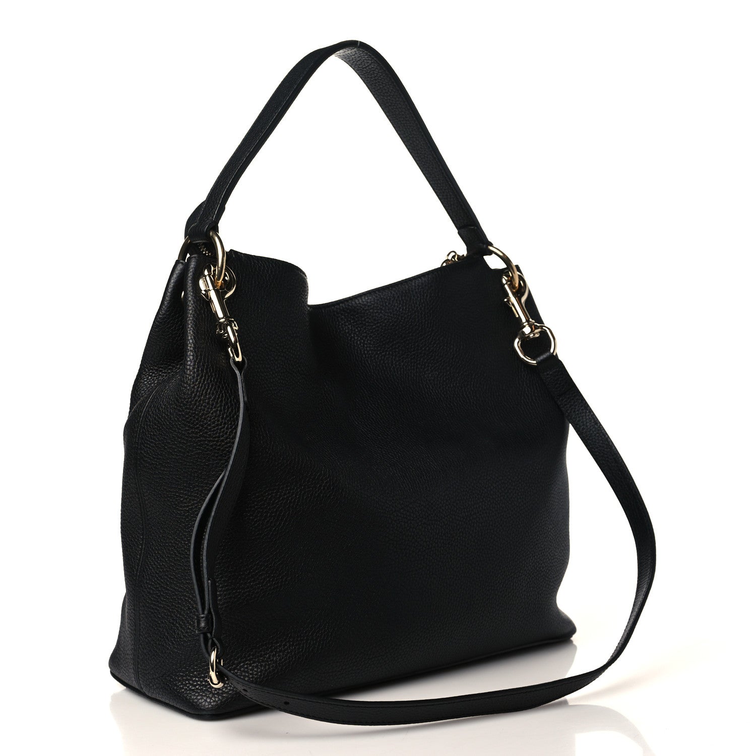 Gucci Pebbled Calfskin Large Soho Hobo Black 3 of 9